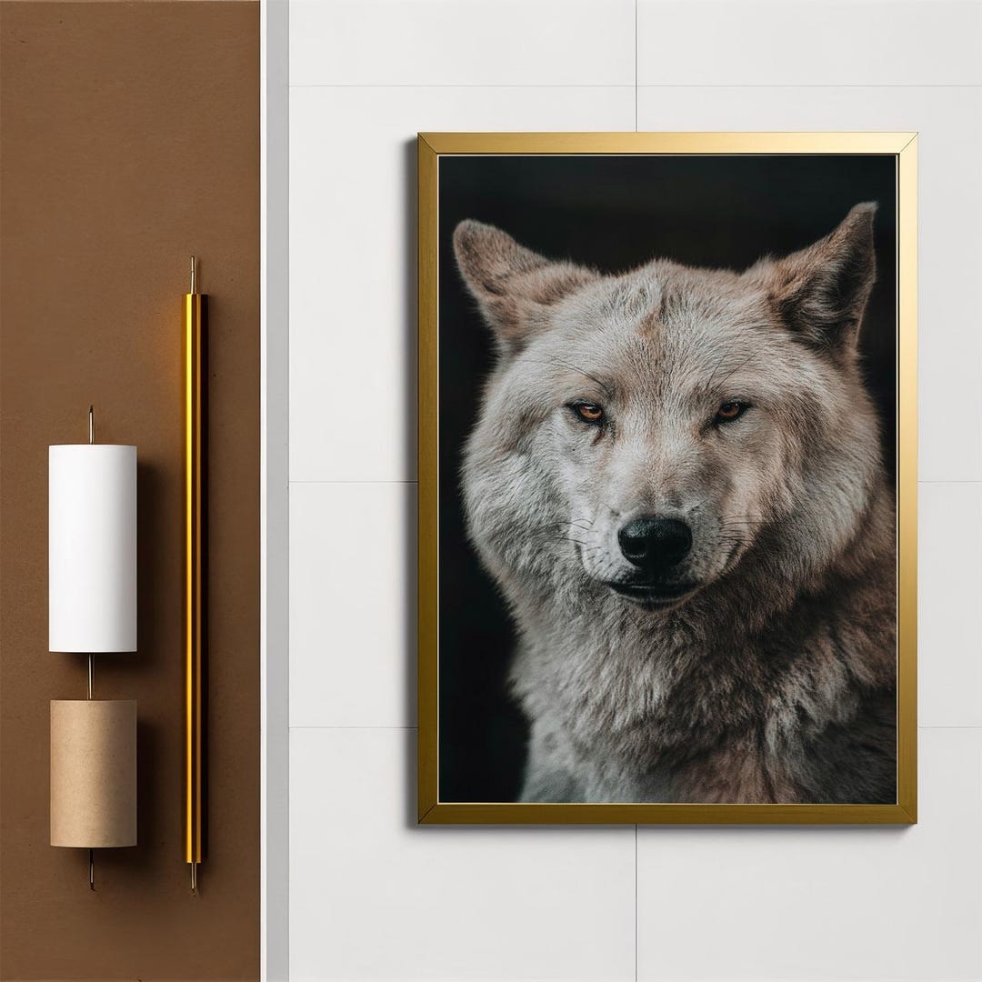 Gray Wolf Portrait: Wildlife Wall Art (digital Download) - Etsy