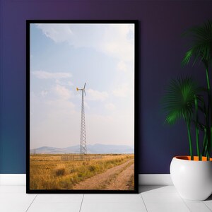 Windmill , Wall Art , Wall Decor , 300 DPI , Digital , Downloadable , Rustic Windmill Wall Art , Countryside Windmill , Western Wall Decor.