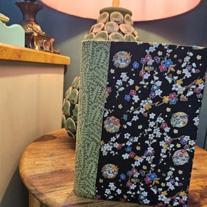 Handmade fabric journal/notebook. Refillable.