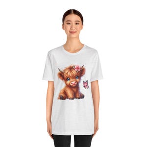 Cute Cow Shirt, Mini Cow Tee Bella Canvas Cow, Cow Lover Gift, Farm Animal Tee, Highland Cow Tee, Cowgirl Shirt Funny Cow Shirt Heifer Shirt