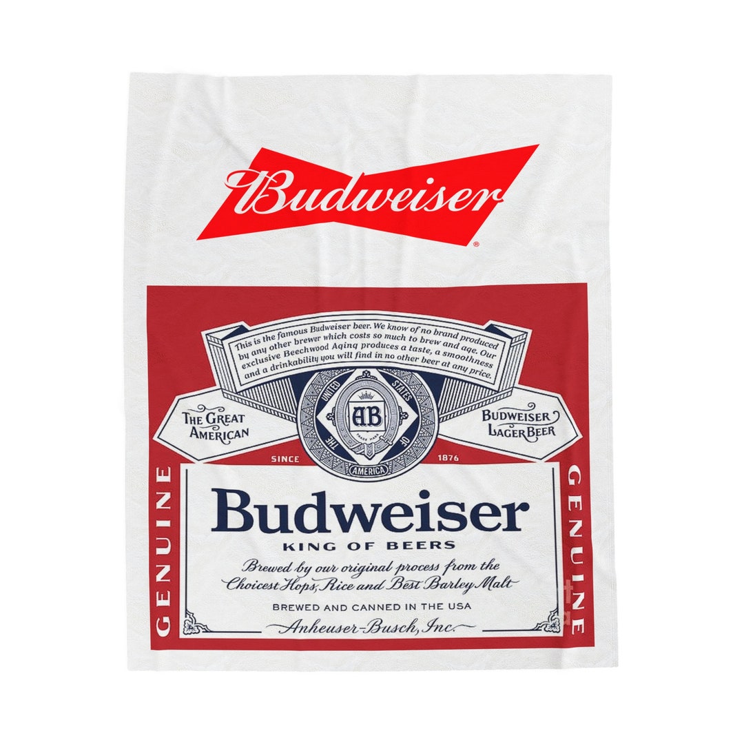 Budweiser King of Beers Blanket Etsy