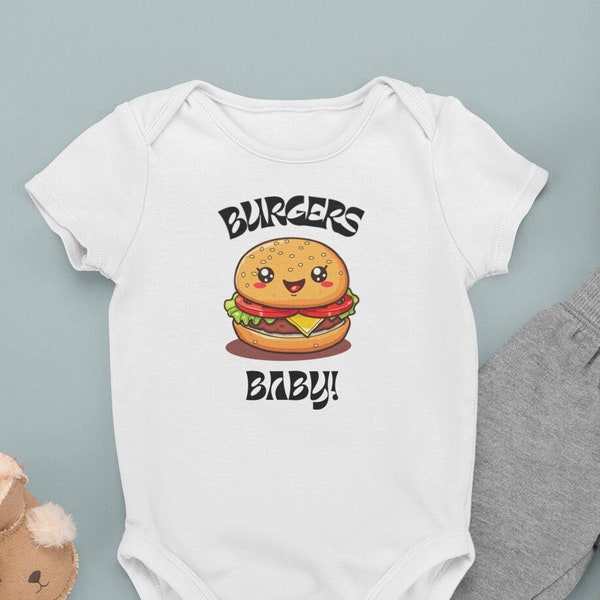 Baby Body Burger, Baby Romper Burger, Baby Romper, Baby Body, Baby Outfit, Baby Party, Baby Geschenk, Kawaii, Burger, Baby Hamburger
