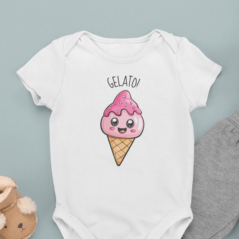 NASS Ice Cream Graphic Romper 3-6M main image 1