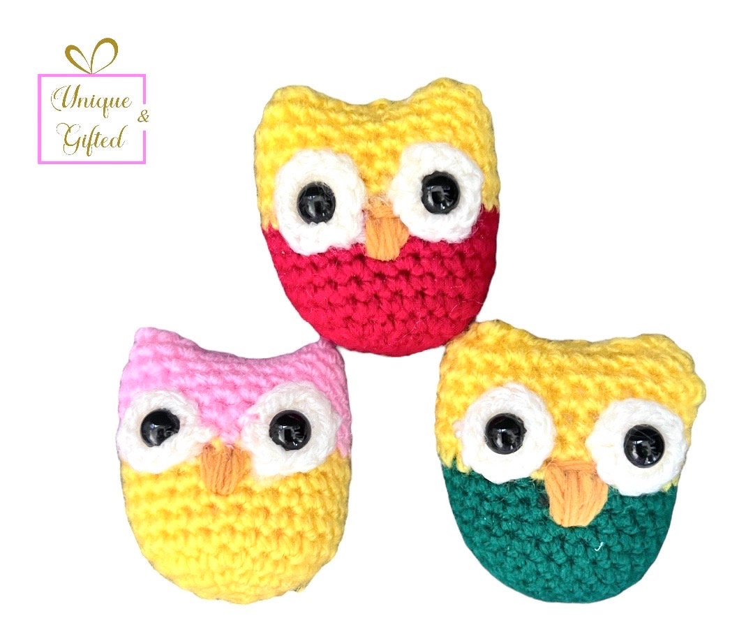 Handmade Crochet Mini Owls