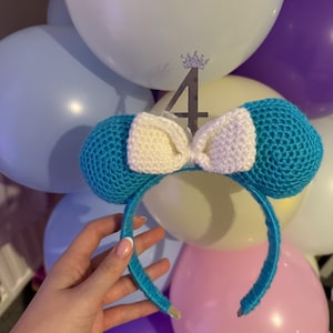 Mickey and Minnie Mouss Ears Crocheted