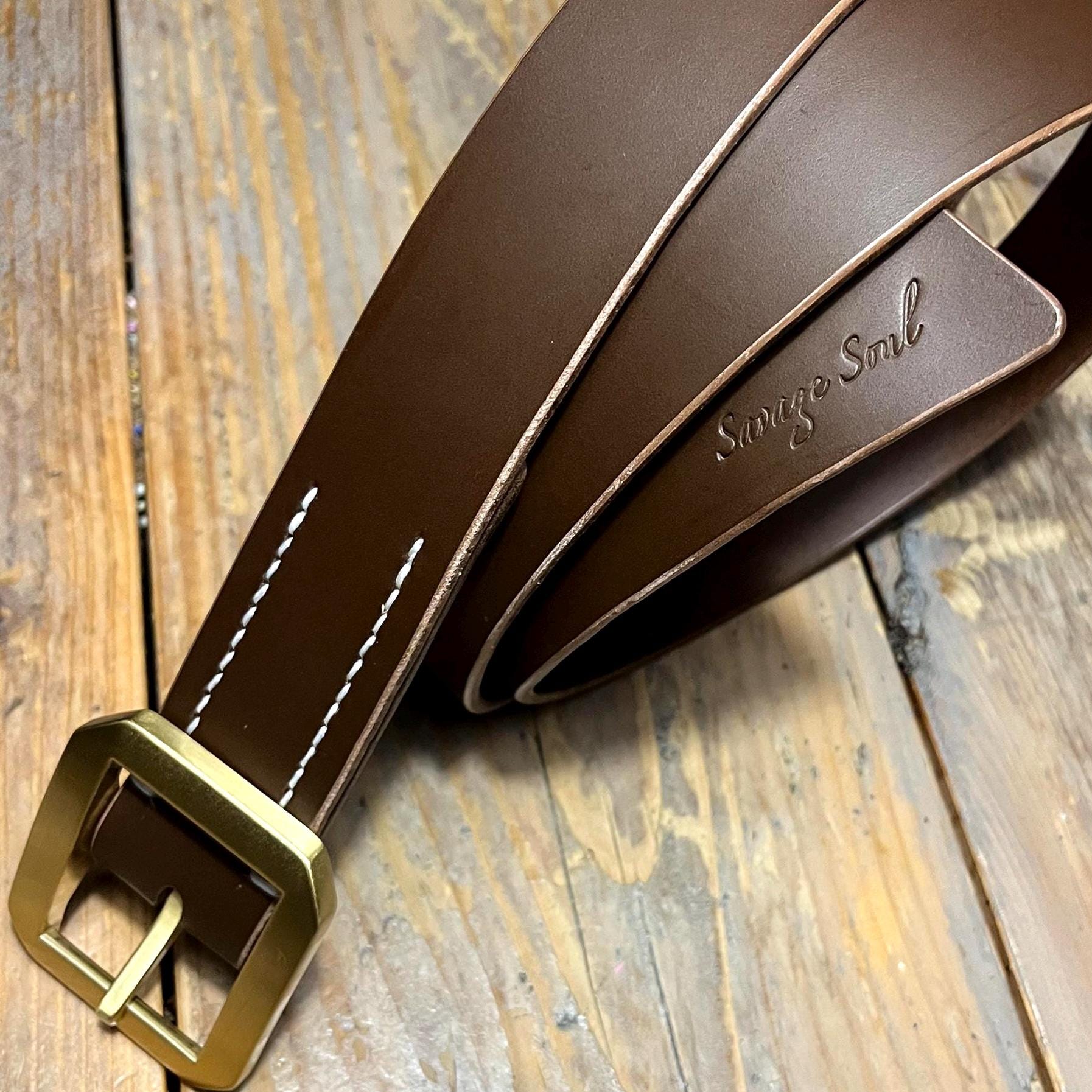 Handmade Belt 02 - Leather Garrison Belt • Available in