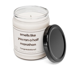 Half Marathon Runner Gift, Gift For Runner, Half Marathon Race Gift, Runner Gift, Funny Gift Candle, Marathon, 10k, Half Marathon