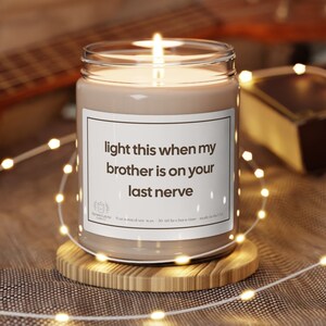 Sister in Law Gift, Funny Sister in Law Candle, Gift for New Sister in Law, Bridal Shower Gift for Sister in Law, Funny Candle
