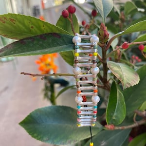 Colored Glass Bead Bracelet: Brass Adjustable Wristband