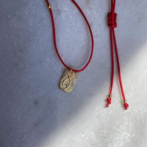 925 Sterling Silver Fish Necklace, Gold Fish Necklace, Red String Necklace, Minimal Red Necklace, Fish Lover Necklace, Fish Lover Gift
