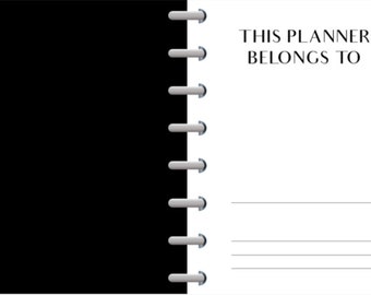 This Planner Belongs to succulent-inspired PDF Printable Digital ...