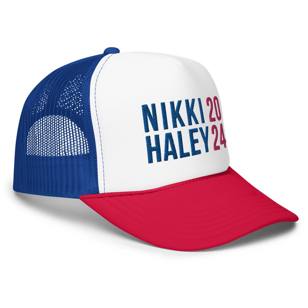 Nikki Haley 2024 Foam Trucker Hat Nikki Cap 2024 Haley for President