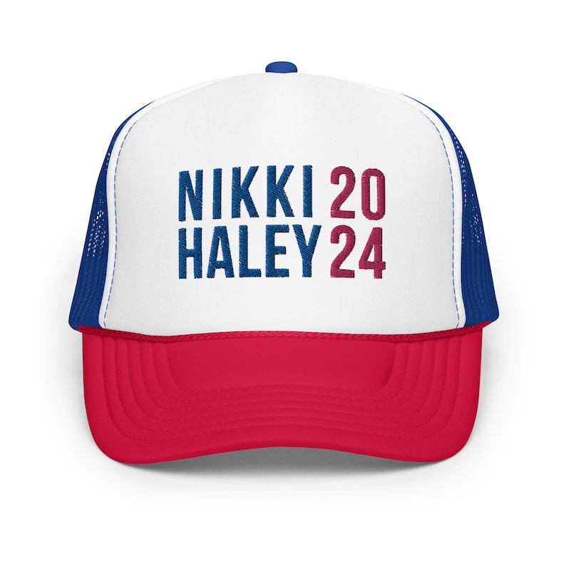 Nikki Haley 2024 Foam Trucker Hat Nikki Cap 2024 Haley for President