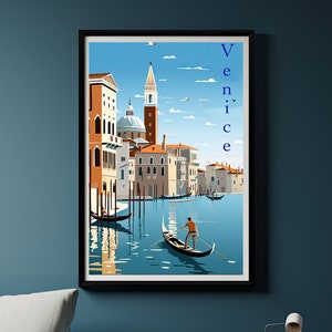 Venice Travel Print Wall Art Venice Italy Wall Hanging Home Decoration Venice Gift Art Lovers Wall Art Print Venice Italy Europe Print