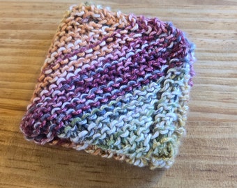 ONE Handknit Washcloth - Cotton Washcloth -  Gift Housewarming - Gift Knit Washcloth - One Knit Cotton Washcloth -  Gift For Grandma