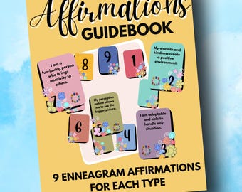 Enneagram Affirmations Guidebook: All 9 Types (PDF Printable)
