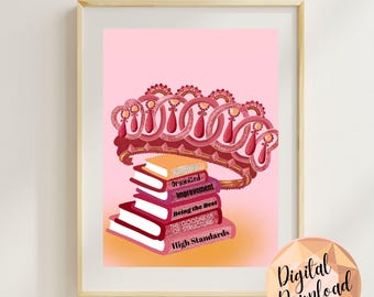Enneagram Type 1 Crown Art: Empowering Wall Decor (Digital Download)