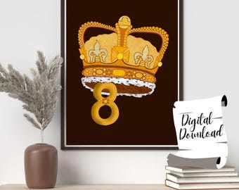 Enneagram Type 8 Crown Art, The Challenger (Digital Download)