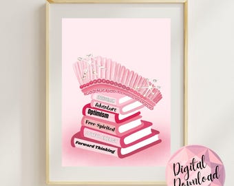 Enneagram Type 7 Crown Art: Enthusiast Empowerment Print (Digital Download, 8x10, PDF/PNG File)
