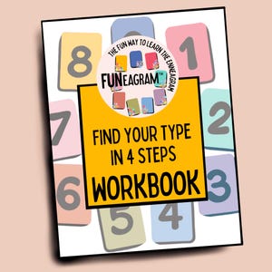 Find Your Enneagram Type in 4 Steps. A creative and welcoming workbook to learn your Enneagram step by step with guides, exercises, visuals.