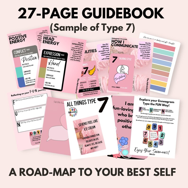 Enneagram Type Seven Guidebook: Visual Charts & Journal (digital ...