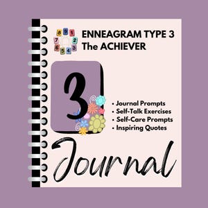 Enneagram Type 3 Journal, Self-Care Journal, Enneagram Journal, Type Three Gifts, Enneagram Personal Growth, Therapy and Coaching Journals