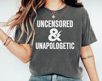 Anti-Censorship Protest T-Shirt, Freedom of Speech Shirt, First Amendment Rights Apparel, Unhinged Political Patriot Statement Tshirt