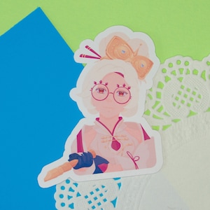 Purah | Gestanste vinylsticker | Legende van Zelda | Tranen van het Koninkrijk | Sticker anime-videogame
