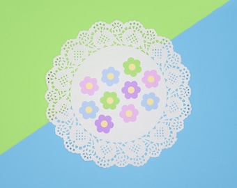 Stickers fleurs pastel | Adorables petits autocollants en vinyle | Stickers bouteille d'eau | Temps du printemps