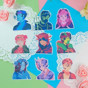 Adesivi dei personaggi Dream SMP / Adesivi in vinile fustellati / Adesivi Mcyt