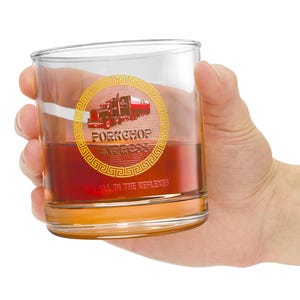 Big Trouble in Little China, Porkchop Express - 10oz Rocks Glass, Jack Burton, John Carpenter, Whiskey Glass, 80s Movie, Barware