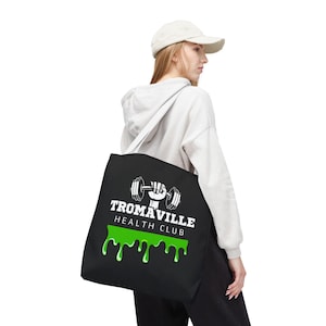 TROMAVILLE - トキシックアベンジャー、ホラートートバッグ、ハロウィーン、映画鑑賞、ホラー好きの方へのギフトに最適、スタイリッシュで機能的