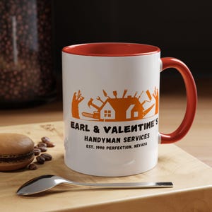 Tremors, Earl and Valentine - 11oz, Accent Coffee Mug, 90s Horror, Horror Gift, Graboids, Cult Classic