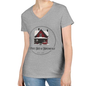 Wilkes Bed & Breakfast - Ladies&#39; V-Neck T-Shirt, Horror Fan, Misery movie, Horror Gift, Stephen king tshirt, horror for her, 80s horror