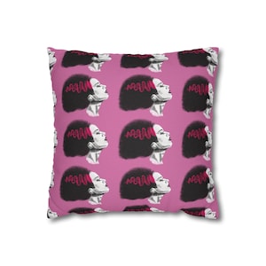 Bride of Frankenstein, Pink Bride - Pillow Case, Horror Movie Decor, Frankenstein Gift, Horror Gift, Universal Monsters