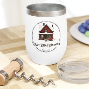Wilkes bed and breakfast - 80s horror Wine Tumbler, portable wine cup, travel wine, misery movie wine glass, misery movie, Stephen king fan