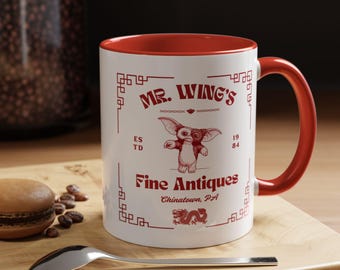 Gremlins, Mr. Wings fina antikviteter - 33 cl accentmugg, kultklassiker, 80-talsskräck, Gizmo