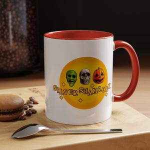 Halloween III, Silver Shamrock - 11oz Accent Coffee Mug, 80s Horror, John Carpenter, Spirit Halloween