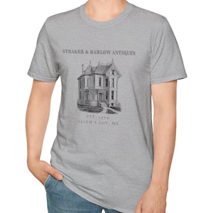 Jerusalems Lot-Unisex Softstyle T-Shirt, straker and Barlow, Salems lot movie, Stephen king tshirt, 80s horror movie tshirt, horror gift