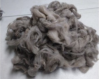 Llama Fiber Wool Fleece for Spinning,   StunningGray and Brown 1 lb (Klover)