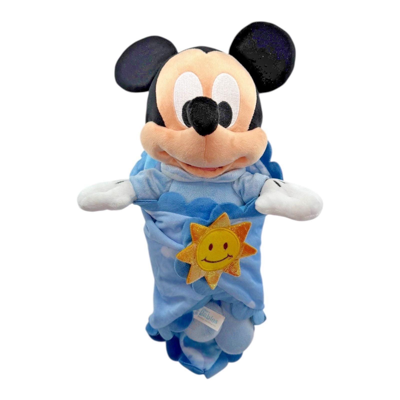 Disneyland Disney's Babies Baby Mickey Mouse Plush in Blue Blanket