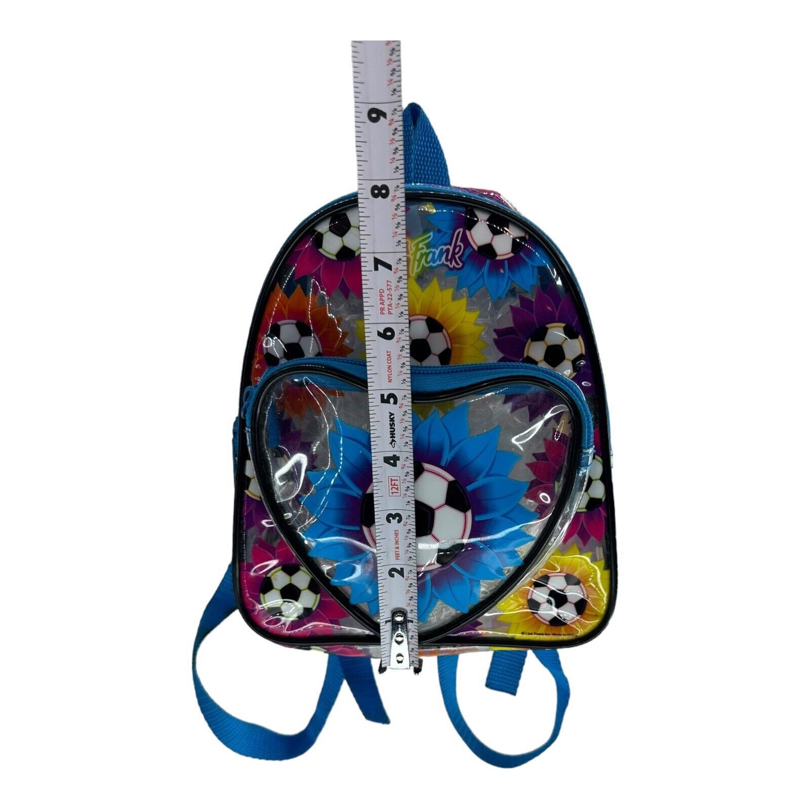 Vintage Lisa Frank soccer ball mini backpack Lisa Frank Backpack Vinyl Clear Bright Rainbow Soccer Ball  main image 3