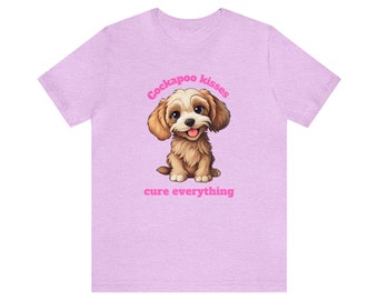 Irresistibly Cute Cockapoo Kisses: Gift Your Dog Loving Friend with this Adorable T-Shirt for Any Occasion