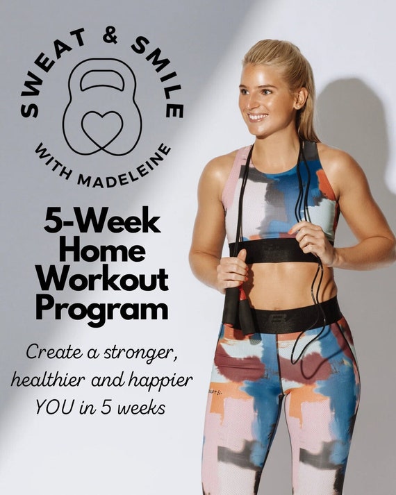 Sweat Smile 5 week Home Workout Program Etsy