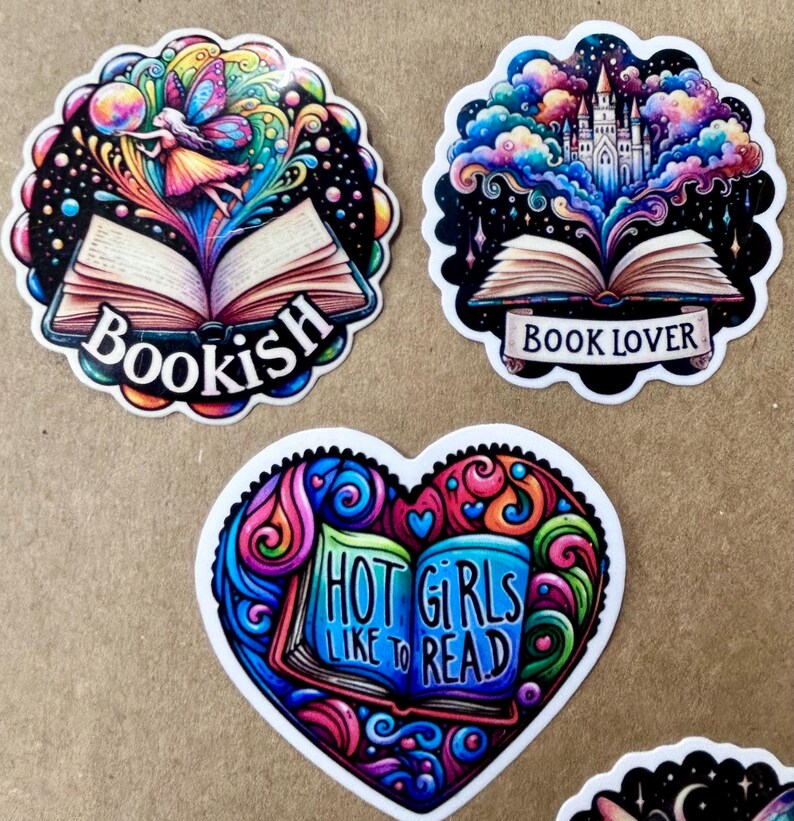 The Cozy Nook Stickers Volume 1 (waterproof). Bookish - Etsy
