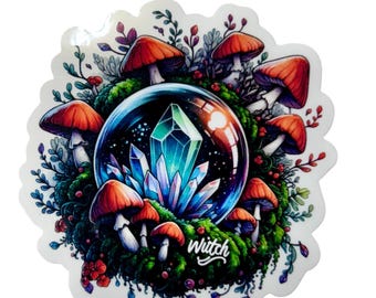 Crystal Witch Sticker Set -3 stickers