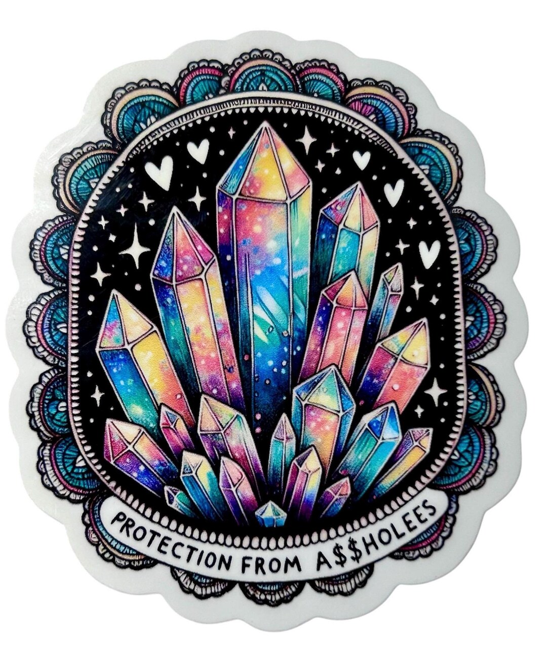 Crystal Attitude Sticker Pack| Funny Quotes- 6 Stickers - Etsy