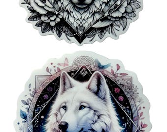 Boho Tribal Wilds /   Animal Sticker Set 19 stickers