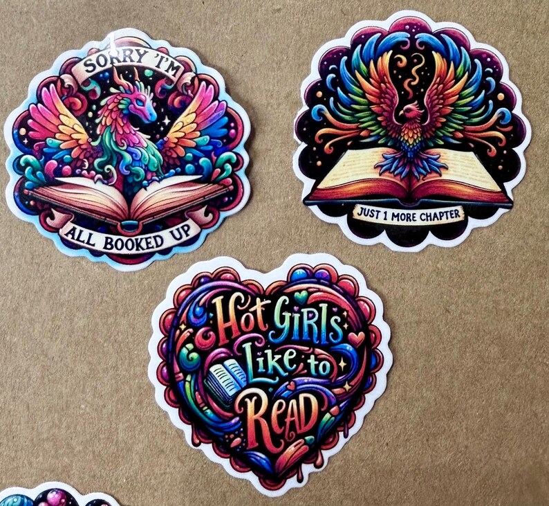 The Cozy Nook Stickers Volume 1 (waterproof). Bookish - Etsy
