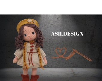 VALERIA Crochet Doll Pattern, Amigurumi Doll Pattern, PDF English Tutorial